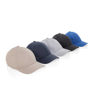Logotrade promotional product picture of: Milo AWARE™ recycled heather 6 panel cap 200gr